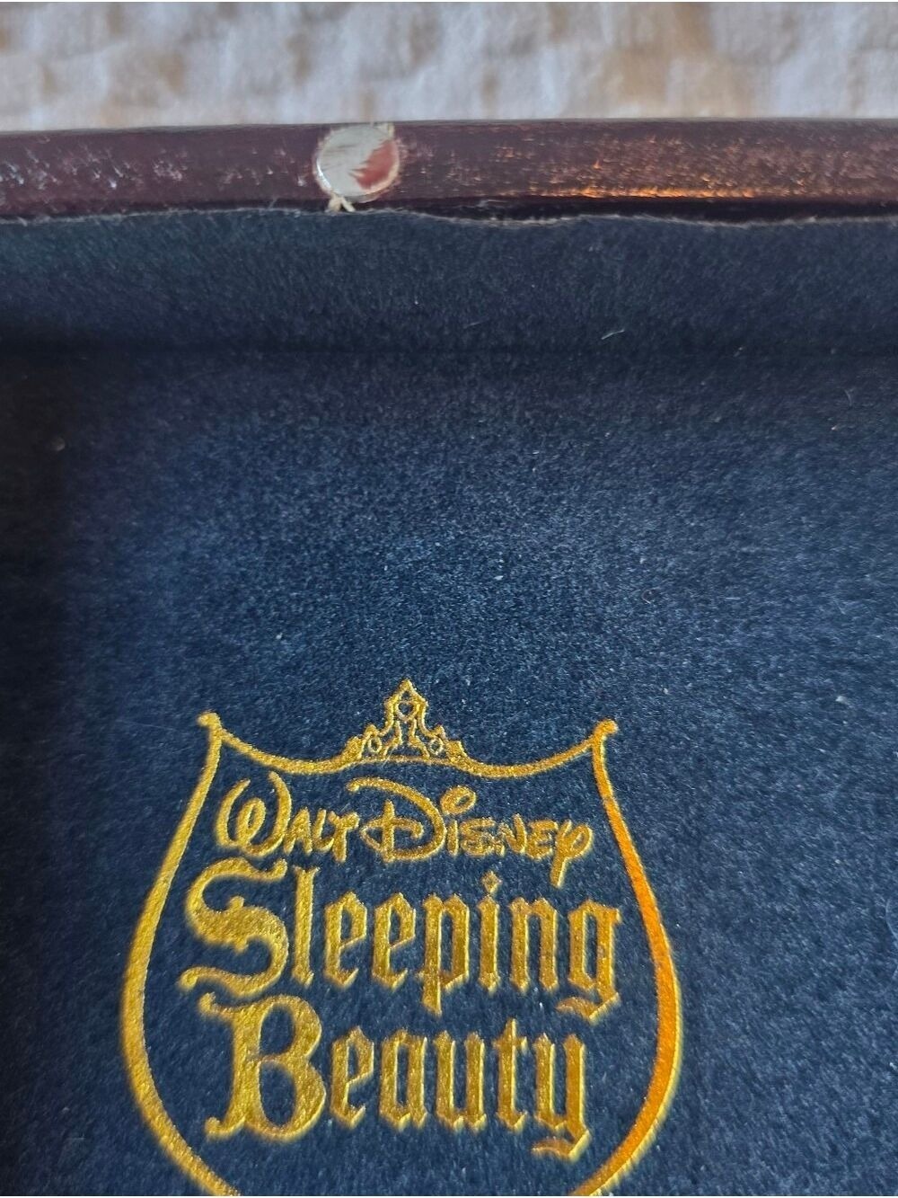 Walt Disney Sleeping Beauty Keepsake Trinket Box Wooden with Mosaic Design - Picture 15 of 15